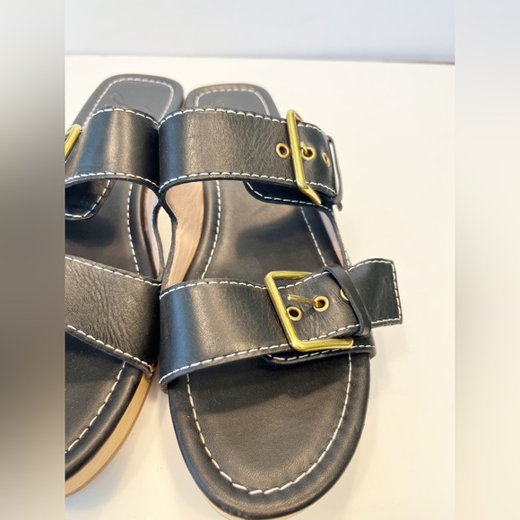 J. Crew Leather double buckle-strap sandals - Picture 8 of 11